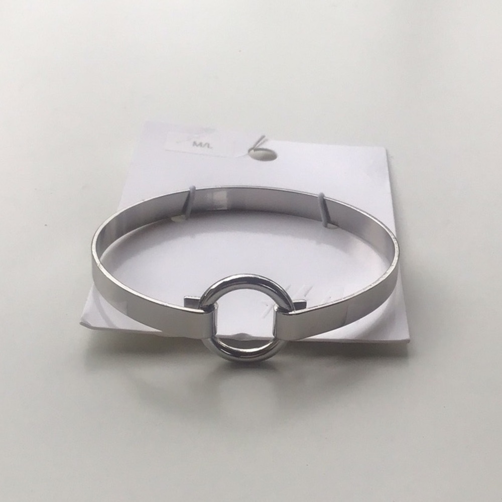 H&M Silver Open Circle Cuff Bracelet bangle